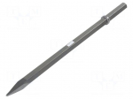 Pointed chisel | for concrete | L: 600mm | Socket size: 32&divide;152mm