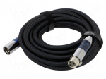 Cable | XLR male 3pin,XLR female 3pin | 5m | Plating: nickel plated