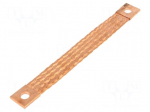 Braids | earthing tape | W: 25mm | 35mm2 | &Oslash;1: 11mm | &Oslash;2: 11mm | 195A | ST