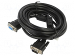 Cable | D-Sub 15pin HD socket,D-Sub 15pin HD plug | black | 5m