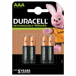 R03/AAA patareid 1.2V Duracell Recharge seeria Ni-MH HR03 900 mAh pakendis 4gb.