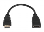 &Uuml;hendused // Different Audio, Video, Data connection plug and sockets // 92-158# Przejście hdmi gniazdo hdmi-wtyk hdmi 0,2m