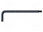 Wrench: Torx&reg; | spherical | TX8 | Overall len: 76mm | steel | BlackLaser