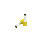 Insulated end sleeve 25mm2/18mm, yellow, 50 pcs