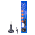 CB antenna PNI LED 2000 90 cm, with 145mm magnetic base, 26-28 MHz, 500 Watt, illuminates during transmission