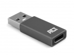 USB-A male to USB-C female adapter