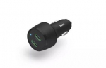 Auto charger Hama  Fast charging Auto PD/QC 45W (2X USB-C) Black