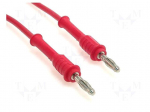 Test lead | 70VDC | 33VAC | 20A | banana plug 4mm,both sides | Len: 2m