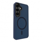 Back panel cover Evelatus Samsung Galaxy S25 Hybird Case With Magnetic PC+TPU Midnight Blue