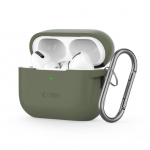 Headphone case Tech-Protect Apple AirPods Pro 1 / 2 Silicone Hook Case Green