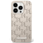 Other Phone Accessory Karl Lagerfeld  Karl Lagerfeld Leather Monogram Metal Logo MagSafe iPhone 16 Pro Case - Beige
