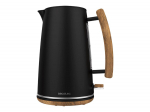 Cecotec Kettle | ThermoSense 400 | Electric | 3000 W | 1.7 L | Stainless steel/BPA | 360&deg; rotational base | Black Woody