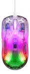 DM330 Transparent RGB DELTACO GAMING Mouse, 1000 Hz, 3327 IC / GAM-159-T / 4222234