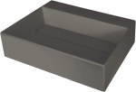 Granite countertop washbasin with a place for a tap - with a grille