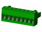 Connector: pluggable terminal block | plug | female | 12A | 300V | 1x8