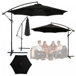 Tooted koju ja aeda // &Otilde;ues | Aiam&ouml;&ouml;bel // Parasol Ogrodowy Boczny Z Regulacją Pochyłu Pokrowiec 350 x 250cm Czarny
