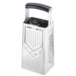 GEFU 10761 manual grater/spiralizer Box grater Black, Silver