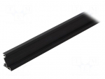 Profiles for LED modules | angular | black | L: 1m | aluminium | 30/60&deg;