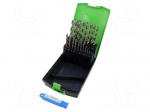 Drill set | for metal | high speed steel cobalt HSS-Co | 1&divide;10mm