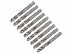 Drill bit | for metal | L: 66mm | high speed steel | short | &Oslash;: 6mm