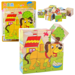 M&auml;nguala | PC | Konsoolid | Tarvikud // Harivad m&auml;nguasjad | Interaktiivsed | Loomingulised | Kunstilised // Drewniana Układanka Klocki Farma Puzzle Edukacyjne Zwierzęta 6 Obrazk&oacute;w