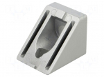 Angle bracket | for profiles | W: 45mm | H: 45mm | L: 54mm | aluminium