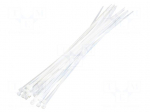 Cable tie | L: 400mm | W: 4.4mm | natural | polyamide | 100pcs | UL94V-2