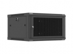 Wall-mount rack cabinet 19" 6U 600x600 black