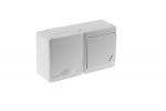 swich BETA, 2 module, single, stairs, with socket