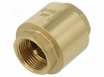 Check valve | G 3/4" internal | 16bar | brass | Medium: water
