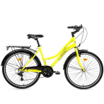 Linnaratas Bisan Smile Yellow/Black (Ratta suurus: 26 Raami suurus: 17)