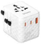 Power adapter SAVIO Travel adapter Universal 20W USB-A USB-C