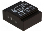 Transformer: encapsulated | 1VA | 115/115VAC | 9V | 9V | 56mA | 56mA | 50g