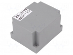 Transformer: encapsulated | 60VA | 115/230VAC | 12V | 12V | 2.5A | 2.5A