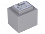 Transformer: encapsulated | 3VA | 230VAC | 9V | 0.33A | Mounting: PCB