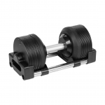 Hantel żeliwny regulowany automat 24 kg, skok co 1kg, REBEL ACTIVE