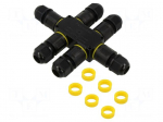 Connector: AC supply | snap-on | IP68 | Body: black