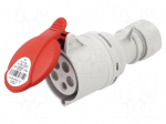 Connector: AC supply 3-phase | plug | female | 32A | 400VAC | IEC 60309