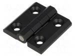 Hinge | Width: 60mm | zinc and aluminium alloy | black | H: 60mm