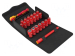 Wrench: socket spanner | 6-angles | hex key,Torx&reg; | 1/4" | Zyklop VDE