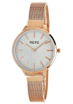 Pacific X6094-6 Women&rsquo;s Watch Rose Gold Mesh Bracelet Grey Dial