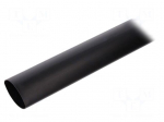 Heat shrink sleeve | 4: 1 | 40mm | L: 1m | black | Wall thick: 2.5mm