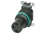 Connector: M8 | PIN: 3 | 4A | 48V | straight | unshielded | contact insert