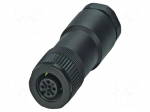 Connector: M12 | plug | PIN: 5 | 48V | straight | IP67 | screw terminal
