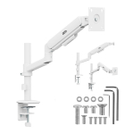 T&ouml;&ouml;riistad ja m&otilde;&otilde;teseadmed // Uued tooted t&ouml;&ouml;riistade, tarvikute kategoorias // Uchwyt / wieszak na monitor Ergo Office, sprężyna gazowa, 17"-32", 1-10kg, biały matt, max. VESA 100x100,  ER-691 W
