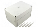 Enclosure: multipurpose | X: 130mm | Y: 180mm | Z: 111mm | TK PC | grey