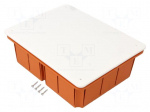 Enclosure: junction box | X: 153mm | Y: 195mm | Z: 70mm | IP30 | orange