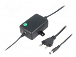 Power supply: switched-mode | 12VDC | 1A | Out: 5,5/2,1 | 12W | 0&divide;40&deg;C
