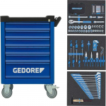 Gedore tool trolley Workster WSL-M-TS-172 (blue / black, incl. 172 tools)