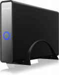 ICY BOX IB-382H-C31, drive housing (black, for 1x HDD/SSD with USB 3.2 (Gen 2) Type-C connector and USB hub)